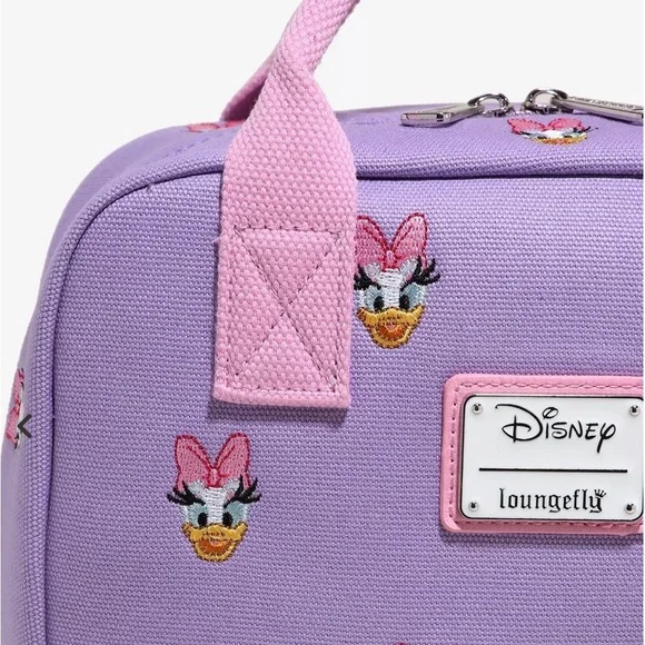 NWT Loungefly Disney Daisy Duck Allover Print Mini Backpack Rare Find - Picture 5 of 7